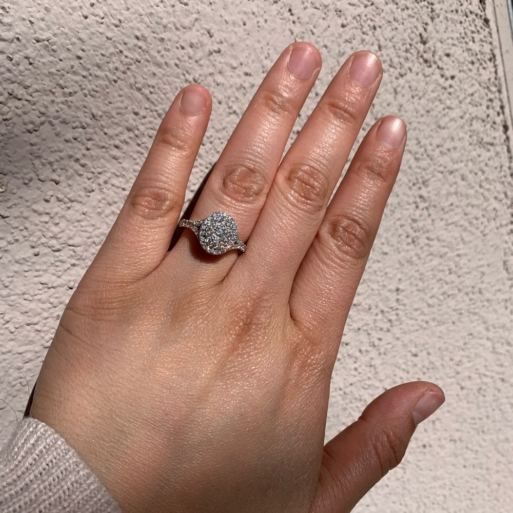 14K White Gold Simply Vera Diamond Ring